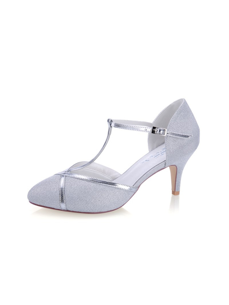 G. Westerleigh Zara Argent Chaussure de Mariage main product photo