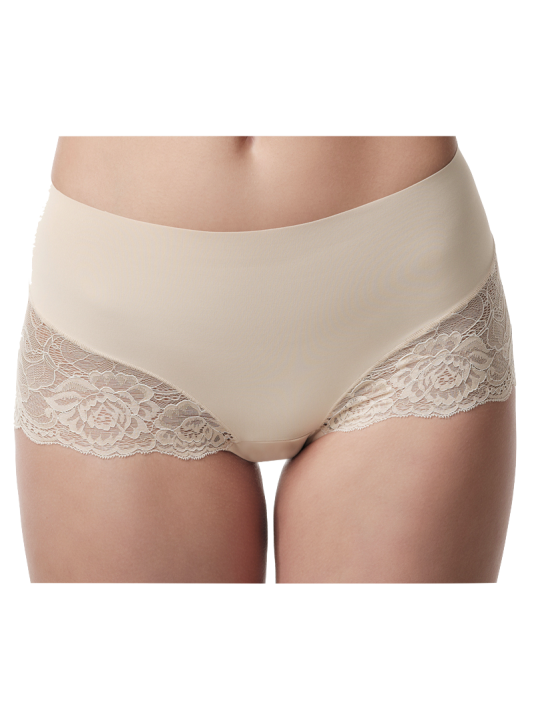 Poirier 15-925 Nude Short à dentelle taille moyenne main product photo