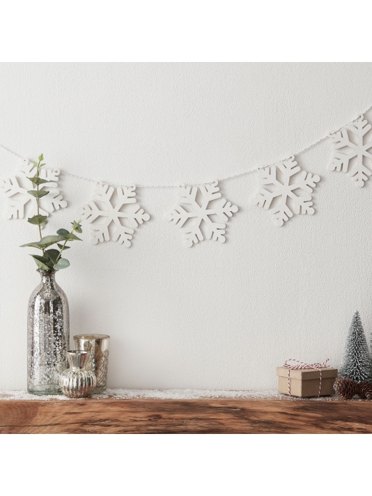 Ginger Ray SNOW-200 Snow Place Like Home Guirlande main product photo