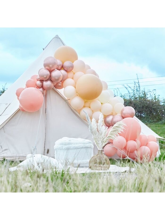 Ginger Ray BA-317 Balloon Arch Luxe Peach Arche de ballons main product photo