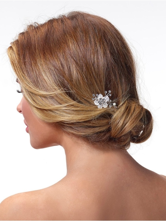 Poirier Peigne Cheveux Mariage BB-420 Argent main product photo