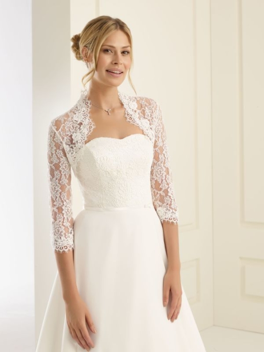 Boléro en dentelle E162 Bianco Evento main product photo