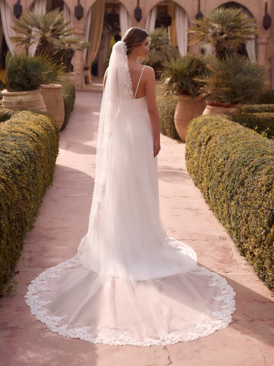 Bianco Evento S541 – Voile ivoire en tulle, 300 cm main product photo