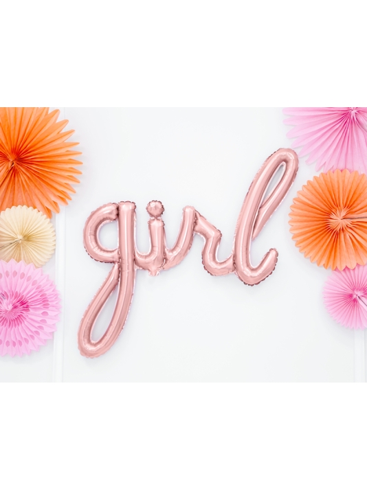 Ballon d'aluminium Girl Rose d'or (77cm) main product photo