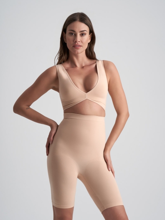 BYE BRA Soft Touch Short Taille Haute Beige main product photo