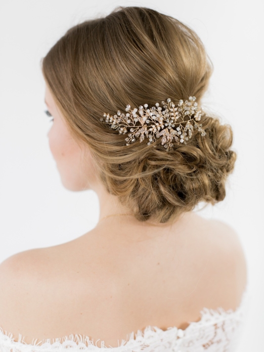 Abrazi Bandeau Cheveux Mariage HB-TREE Gold main product photo