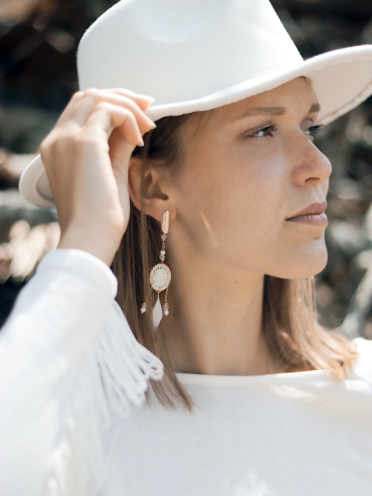 Forever & Eva O205 Boucle d'oreille Dreamcatcher main product photo
