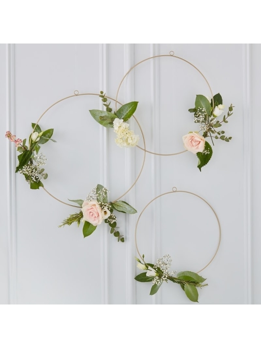 Ginger Ray GO-103 Gold Wedding Cintres Floraux Dorés  main product photo