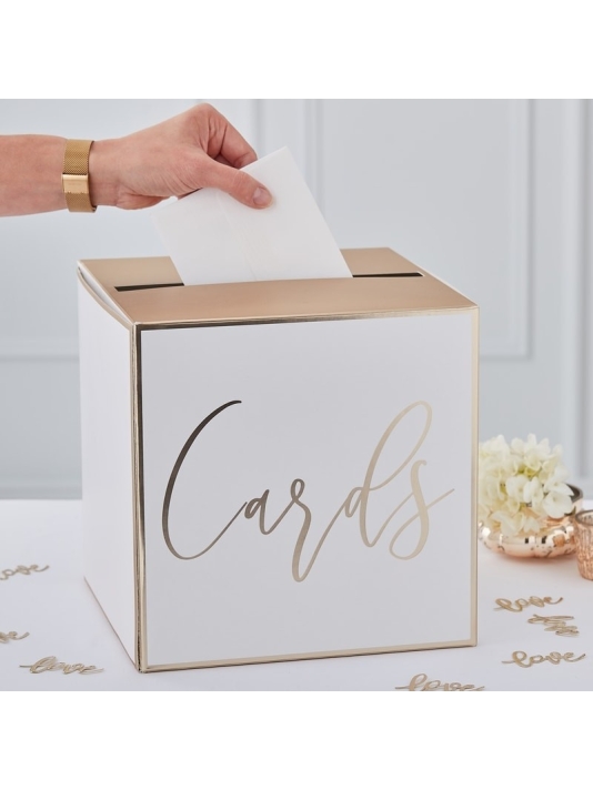 Ginger Ray GO-156 Gold Wedding Boîte d'enveloppe  main product photo