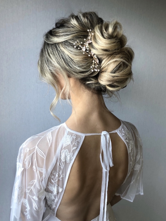Sally Jane Bridal Hera Épingles à Cheveux Rose main product photo