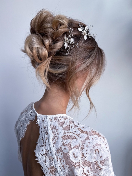 Sally Jane Bridal Hera Épingles à Cheveux Rose main product photo