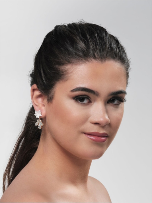 Poirier NC-1345 Boucles d'oreilles Rose/Or main product photo