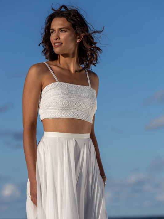 Novias Epifania Boléro en dentelle main product photo