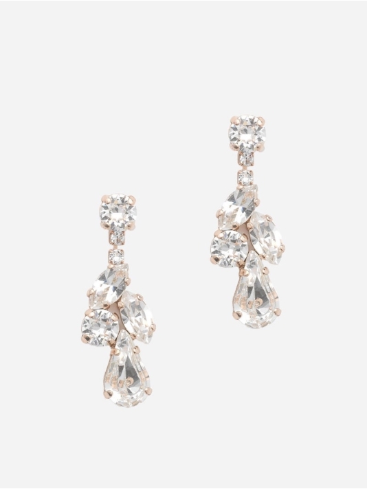 Abrazi Zoe Swarovski Boucle d'Oreille Rose main product photo