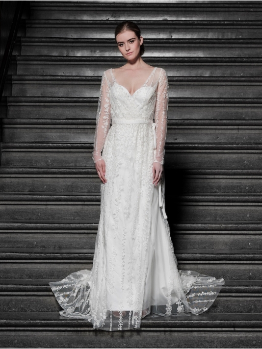 Poirier T-117 Kimono Robe Dentelle main product photo