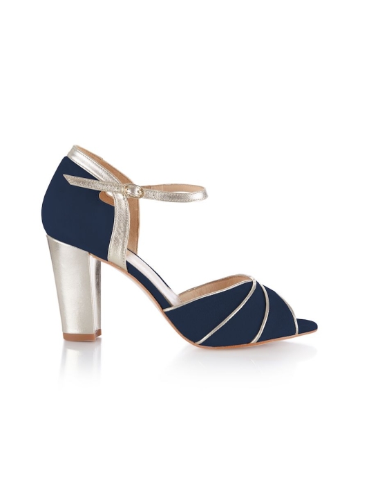 Rachel Simpson Lauren Chaussures Mariage Bleu main product photo