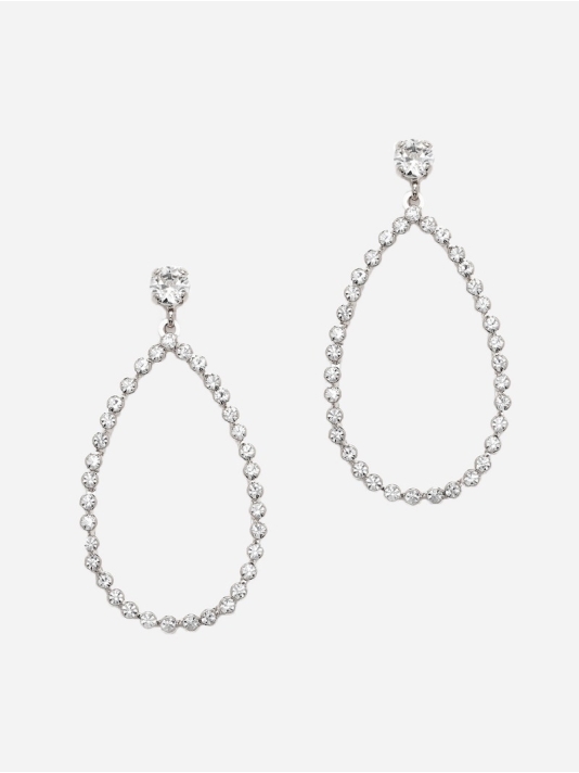 Abrazi Nina Swarovski Boucle d'Oreille Argent main product photo
